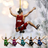 Artparel Personalized Rock Climbing Ornaments Rock Climbing Christmas Ornament Rock Climber Ornaments Climber Lover Mountaineer Ornament Gift for Men Women Gift for Climber (Climbing 6)